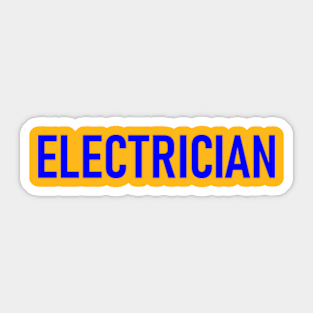 Electrician - Blue Sticker